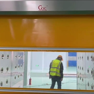 Καθαρό ντους αέρα δωματίων φορτίου GCC με την πόρτα παραθυρόφυλλων PVC με το φωτοηλεκτρικό αισθητήρα