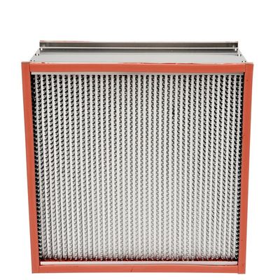 υψηλής θερμοκρασίας Hepa φίλτρο 250m3/H 400degree H14 με το πιάτο διαφραγμάτων