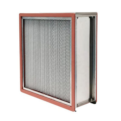 υψηλής θερμοκρασίας Hepa φίλτρο 250m3/H 400degree H14 με το πιάτο διαφραγμάτων
