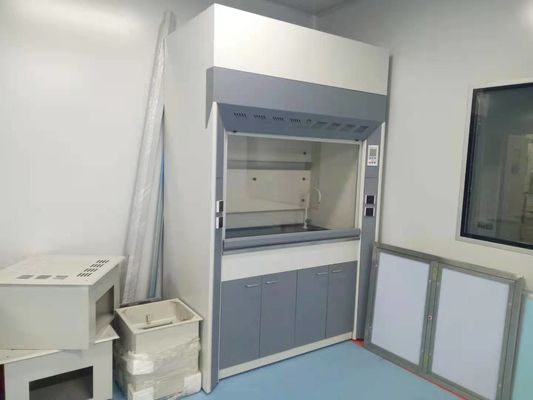 65dB πλήρης κουκούλα αλκαλικό ανθεκτικό 1200m3/H καπνών χάλυβα PP εργαστηρίων θορύβου
